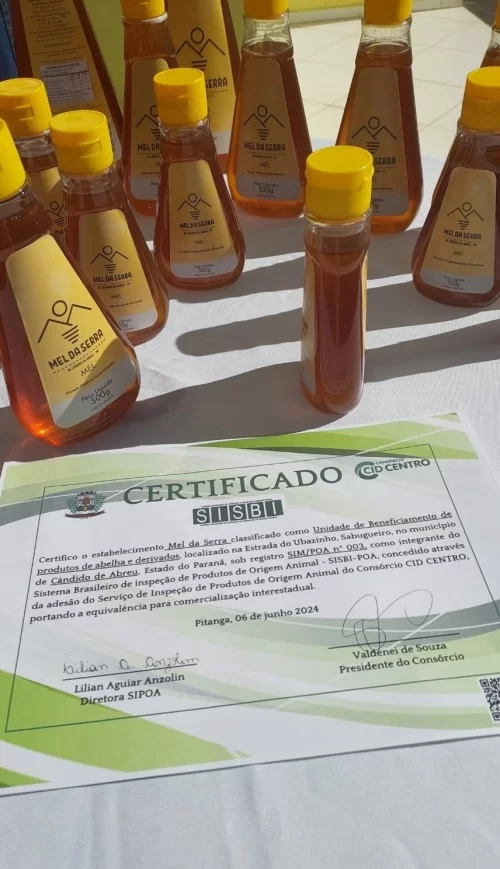 CHANCELA SISBI CERTIFICA A QUALIDADE DO MEL EM CÂNDIDO DE ABREU